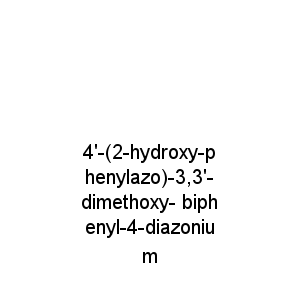 4'-(2-hydroxy-phenylazo)-3,3'-dimethoxy- biphenyl-4-diazonium
